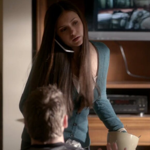 H&M Divided Green Cardigan ASO Elena Gilbert - Picture 8 of 9